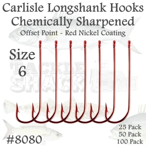 Size 6 Carlisle Longshank Hooks