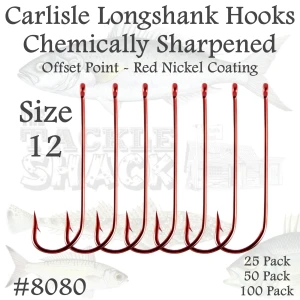 Size 12 Carlisle Longshank Hooks