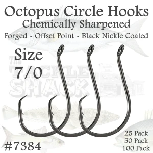 Size 7/0 Octopus Circle Hooks