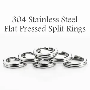 Split Rings 12mm OD 304 Stainless Steel